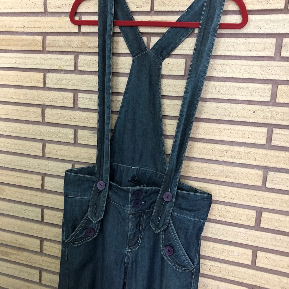 80's Denim Overalls - Denim Jean Overalls - Size 6 - Picture 6 of 9